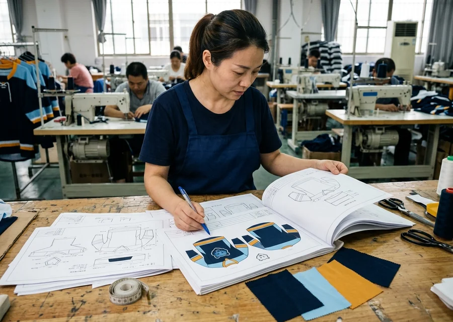 A buyer-side tech pack for an OEM hockey jersey program: pattern sheets and artwork in final state