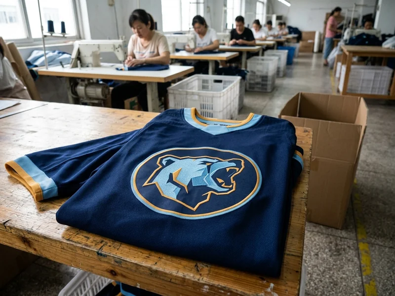 A commemorative hockey jersey prepared for a farewell game presentation