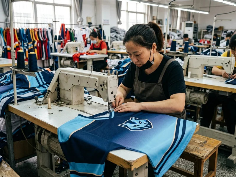Full sublimation artwork with a fictional crest and gradient printing into flat sock fabric