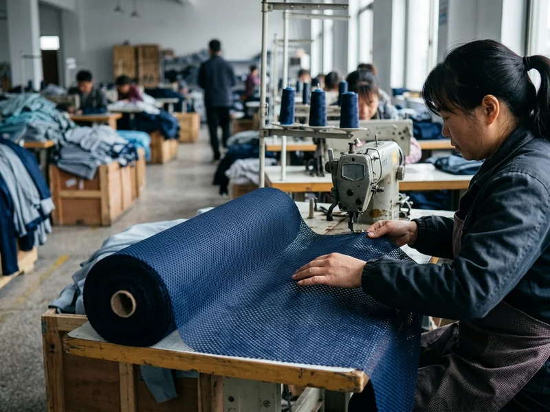 Mesh polyester — the ventilated base for side inserts and hockey sock bodies