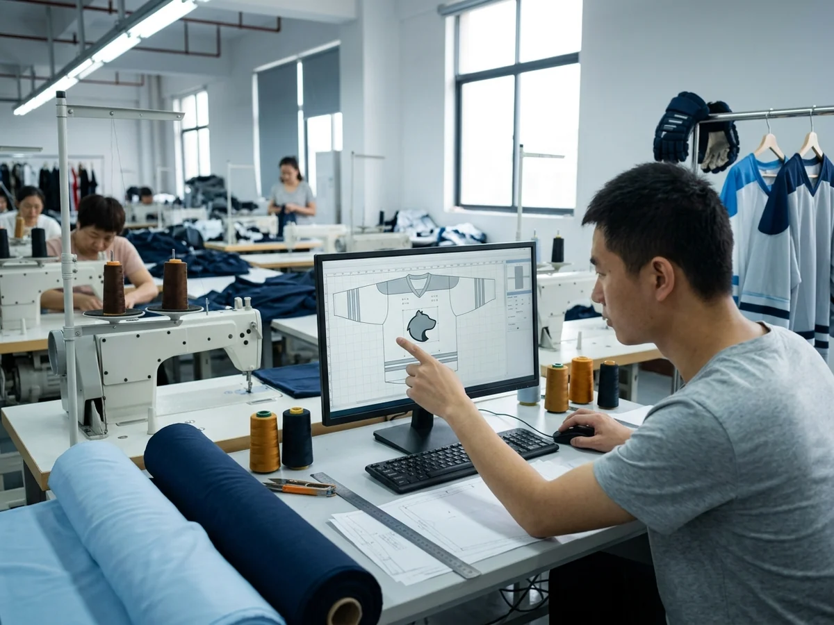 Panel files being prepared — position on a sublimated jersey is a file coordinate decided before printing